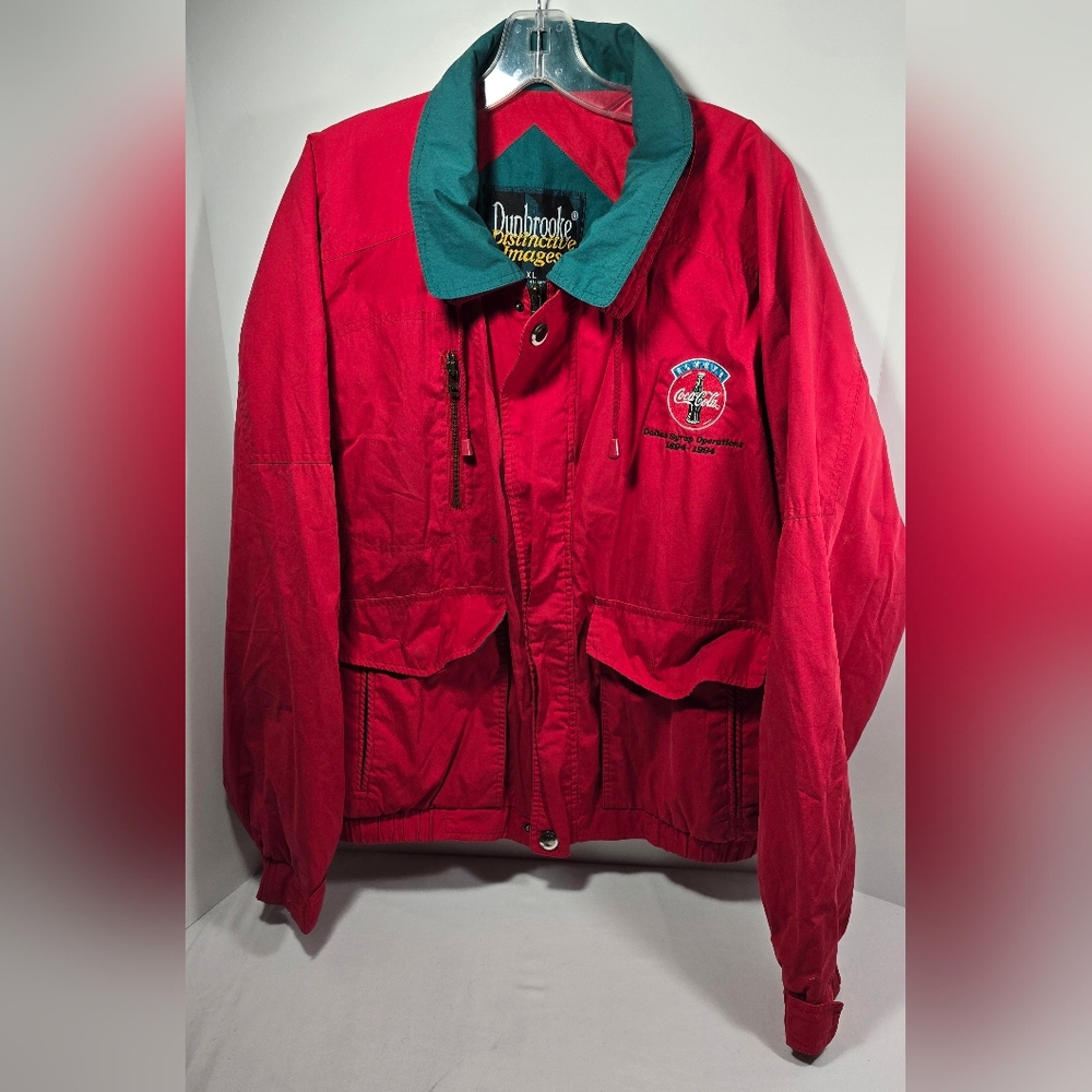 VTG RARE Always Coca-Cola 1894 - 1994 Dallas Syrup Operations Jacket, XL, Red